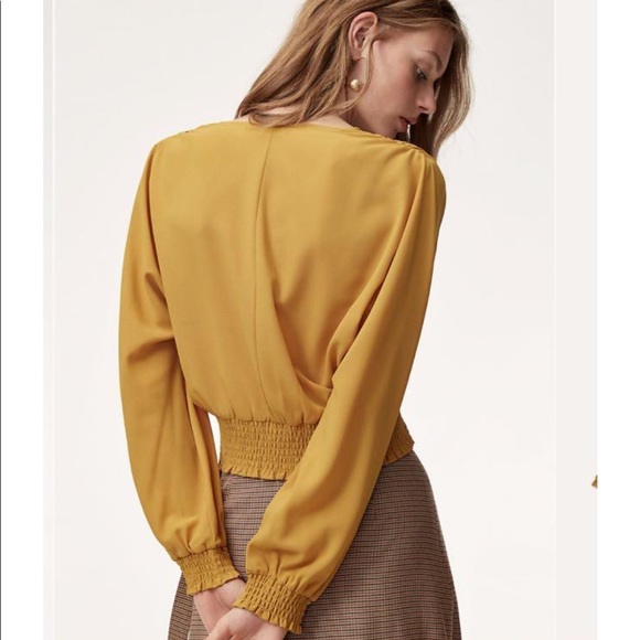 Mustard Wilfred Reign Blouse size small - Picture 3 of 3
